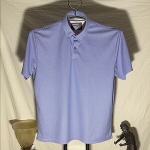 Twillory l Men's blue xl Micro-Stripe Polo Shirt